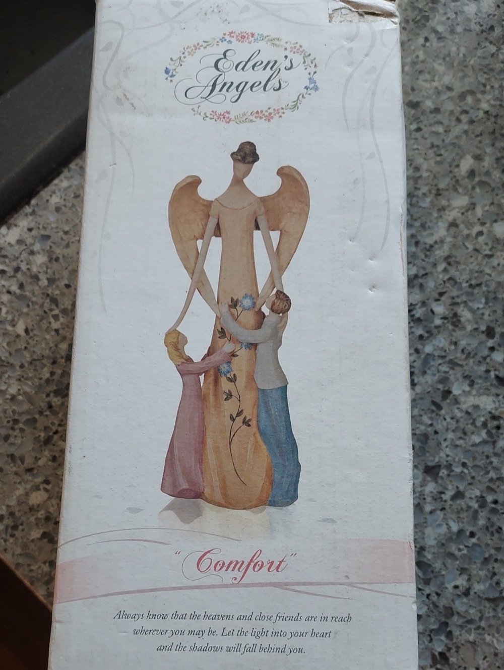 Comfort Figurine - Beige, Pink & Blue